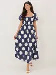 Maxi šaty s velkými tečkami