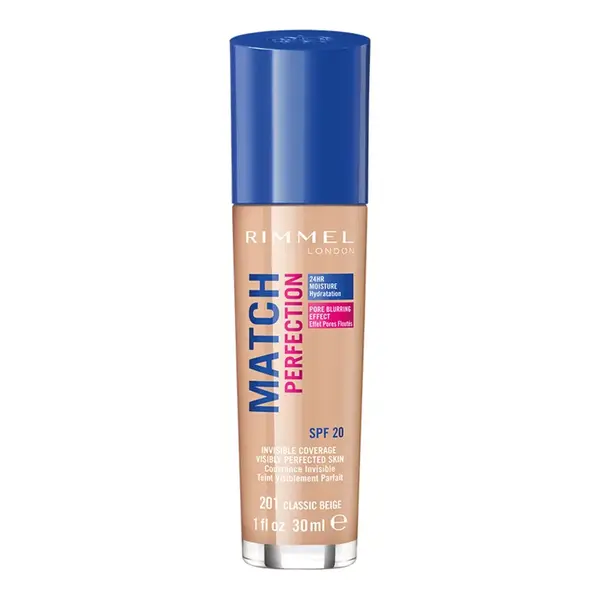 Rimmel Hydratačný make-up Match Perfection Foundation 30 ml 201