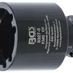 BGS technic Nástrčná hlavice 1/2" na matice se zářezy KM5, vnitřní čepy - BGS 8327-5