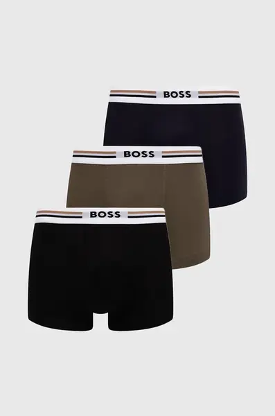 BOSS přiléhavé boxerky pánské s viskózou Trunk 3P Revive 3-pack