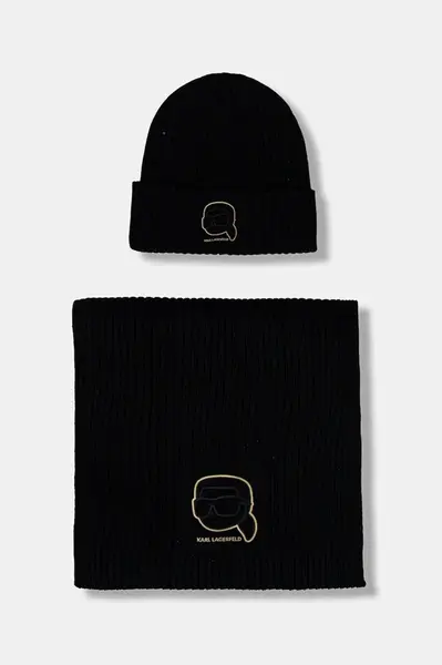 Čepice a šála Karl Lagerfeld