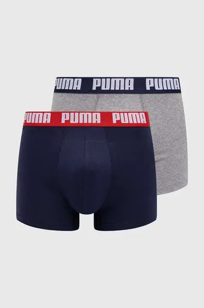 Puma priliehavé boxerky pánske bavlnené s elastanom Everyday Basic 2-pak