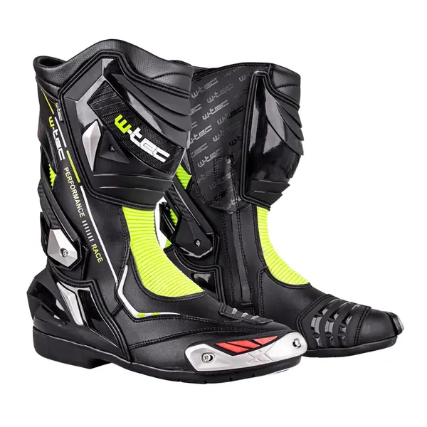 Moto boty W-TEC Beastor černo-zelená 43