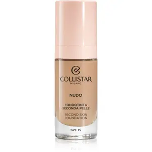 Collistar NUDO Second Skin Foundation SPF 15 rozjasňujúci hydratačný make-up s vyhladzujúcim efektom odtieň 3R Naturale Rosato 30 ml