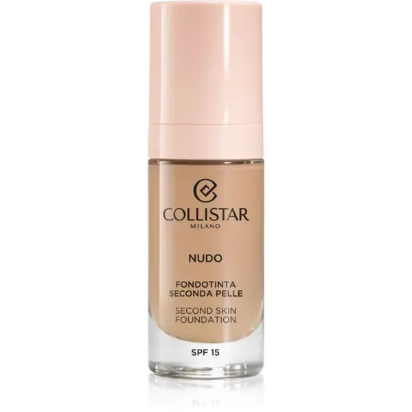Collistar NUDO Second Skin Foundation SPF 15 rozjasňujúci hydratačný make-up s vyhladzujúcim efektom odtieň 3R Naturale Rosato 30 ml