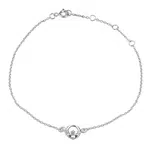 Silvego Stříbrný řetízek na nohu Claddagh PRMC11005