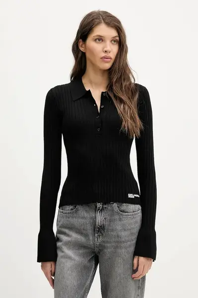 Tričko s dlouhým rukávem Karl Lagerfeld Jeans