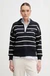 Svetr Pepe Jeans PRISCILLA dámský, tmavomodrá barva, lehký, PL702272