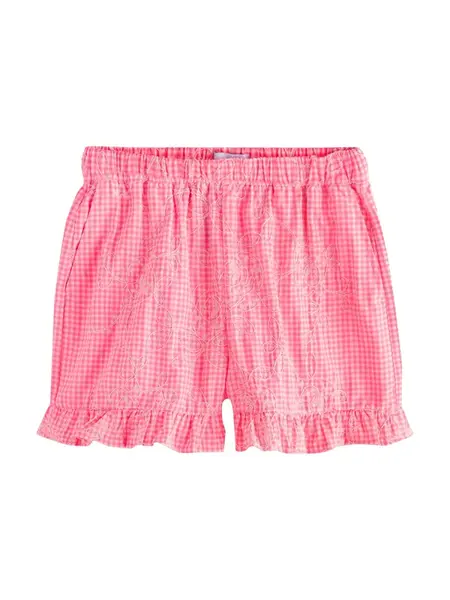 Next Nohavice 'Gingham'  malinová / biela