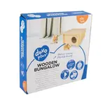 DUVO+ Drevený domček pre drobné hlodavce 20x20x10cm bungalov