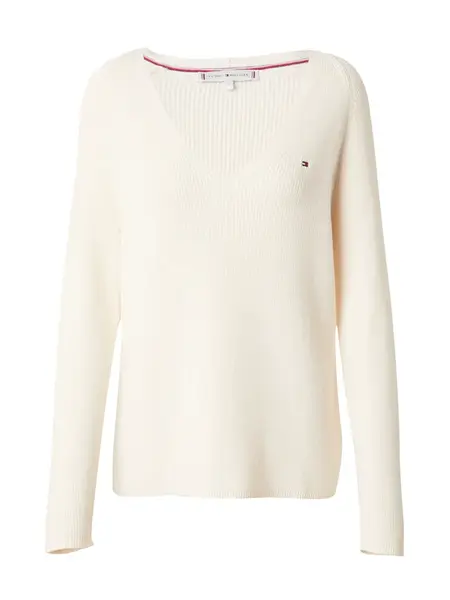 TOMMY HILFIGER Sveter  slonová kosť