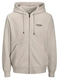 JACK & JONES Tepláková bunda 'JJESoho'  sivá