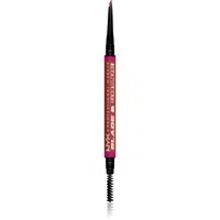 NYX Professional Makeup Blade & Shade ceruzka na obočie s kefkou odtieň 06 Rich Auburn g
