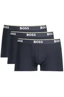 3PACK pánske boxerky Hugo Boss tmavomodré