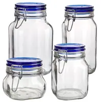 Sklenená dóza s klipovým uzáverom