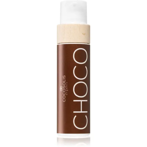 COCOSOLIS CHOCO ošetrujúci a opaľovací olej bez ochranného faktoru s vôňou Chocolate 110 ml