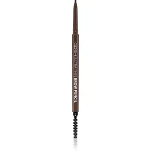GOSH COPENHAGEN Ultra Thin precízna ceruzka na obočie s kefkou odtieň 003 Dark Brown 0.35 g