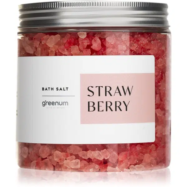 Greenum Strawberry soľ do kúpeľa 600 g