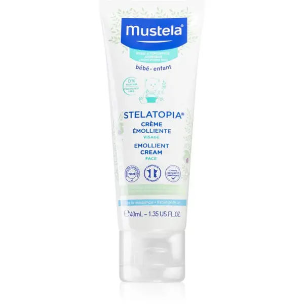 Mustela Bébé Stelatopia zvláčňujúci krém na tvár pre deti od narodenia 40 ml