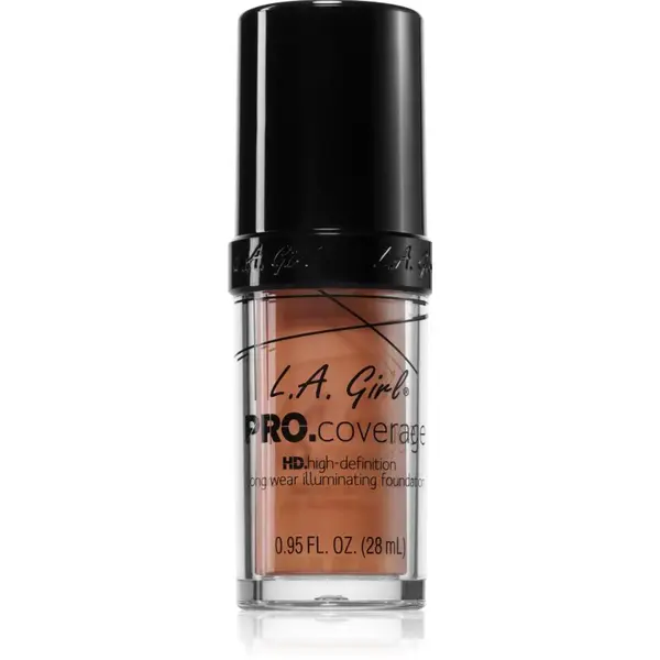 L.A. Girl Cosmetics PRO. Coverage rozjasňujúci tekutý make-up odtieň Tan 28 ml