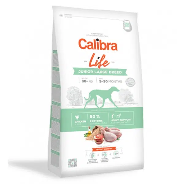 Calibra Dog Life Junior Large Breed Chicken 12 kg | Granule pre psov