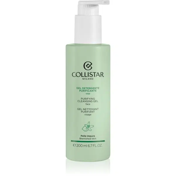 Collistar Cleansers Purifying Cleansing Gel jemný čistiaci gél pre pleť so sklonom k podráždeniu 200 ml