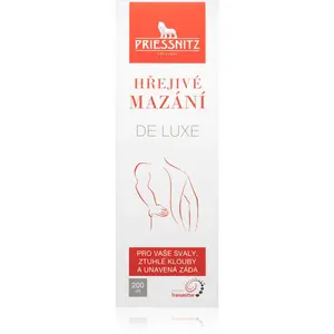 Priessnitz DeLuxe masážny krém s hrejivým účinkom 200 ml