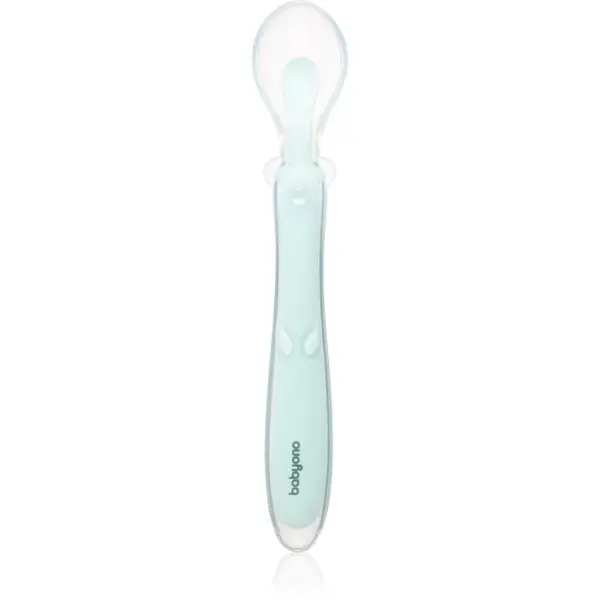BabyOno Silicone Spoon 6m+ lyžička Mint 1 ks