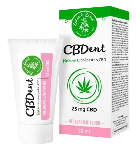 ZELENÁ ZEMĚ CBD Zubná pasta CBDent 50 ml
