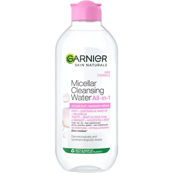 GARNIER Skin Naturals micelárna voda 3 v 1 pre citlivú pleť, 400 ml