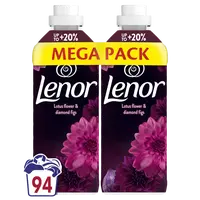 LENOR Aviváž, Lotus Water & Diamond Figs, 94 praní, 2 x 987 l