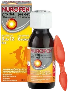 NUROFEN pre deti 4% pomaranč 100 ml