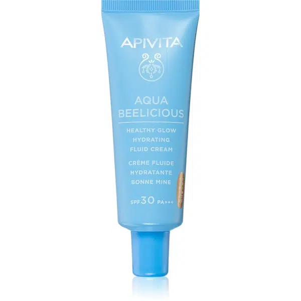 Apivita Aqua Beelicious Tinted Fluid SPF30 ľahký tónovací fluid pre rozjasnenie pleti SPF 30 40 ml