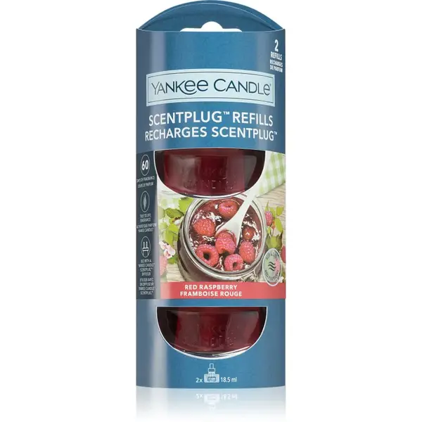 Yankee Candle Red Raspberry Refill náplň do elektrického difuzéru 2x18,5 ml
