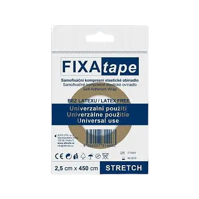 FIXATAPE Stretch samofixačné kompresné elastické ovínadlo, bez latexu 2,5 cm x 450 cm