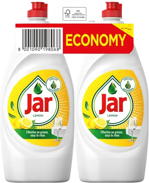 JAR prostriedok na riad Lemon 2 x 900 ml