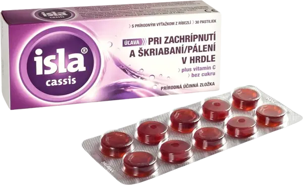 ISLA Cassis plus vitamín C pastilky 30 ks