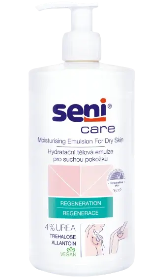 SENI CARE Premasťujúca telová emulzia 4% Urea 500 ml
