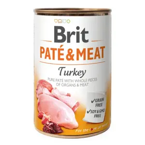 Brit konzerva Paté & Meat Turkey 400 g | Konzerva pre psov