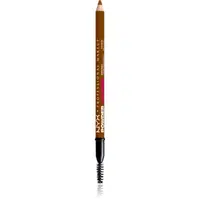 NYX Professional Makeup Powder Louder ceruzka na obočie s kefkou odtieň Louder Auburn 1 ks