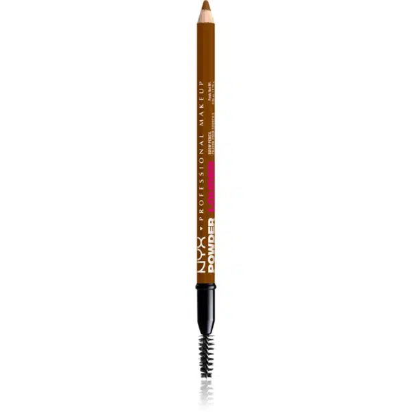 NYX Professional Makeup Powder Louder ceruzka na obočie s kefkou odtieň Louder Auburn 1 ks