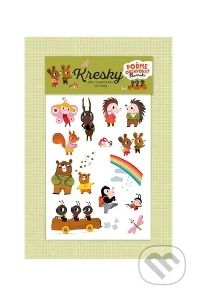 Kresky: Slovenské zvieratká (Dočasné tetovačky) - Mária Nerádová (ilustrátor)