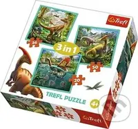 Puzzle Neobyčejný svět dinosaurů (3v1) - puzzle z kategorie 15 - 60 dílků