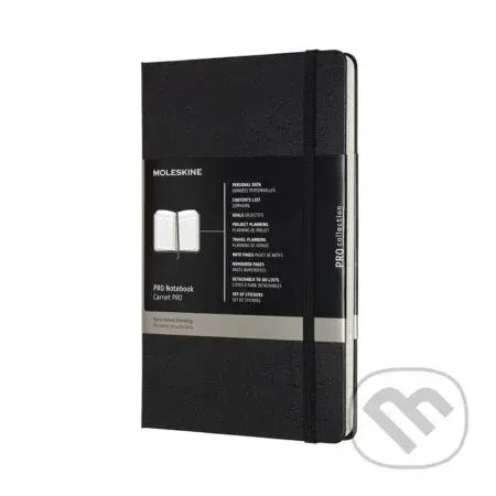 Moleskine – diár/zápisník Professional (čierny) (stredný)