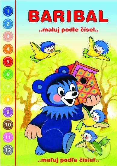Baribal: Maluj podle čísel (Omalovánky A5) - Kateřina Miler - kniha z kategorie Omalovánky