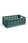 Úložný box HAY Colour Crate L / 18,5 x 34,5 x 53 cm zelená barva