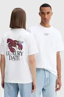 Bavlněné tričko Kaotiko bílá barva, s potiskem, AR021-01S-G002