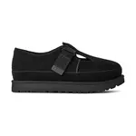 Semišové polobotky UGG Goldenstar Mary Jane dámské, černá barva, na platformě, 1171506.BLK