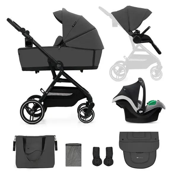 Kinderkraft select Kočárek kombinovaný Yoxi 3v1 Moonlight Grey