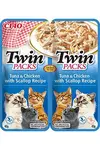 Churu Cat twin packs tuna&chick & scallop in broth 80g
